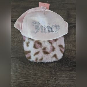 Girls Juicy Couture Pink Leopard Cap NWT